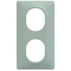 Image de Plaque double verticale Ovalis, SCHNEIDER ELECTRIC, sauge