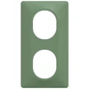 Image de Plaque double verticale Ovalis, SCHNEIDER ELECTRIC, vert foret