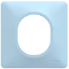Image de Plaque simple Ovalis, SCHNEIDER ELECTRIC, bleu azurin