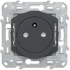 Image de Prise avec terre affleurante à assembler Ovalis, SCHNEIDER ELECTRIC, anthracite