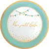 Image de Assiette Bleu "Mon petit bébé" - Lot de 6