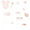 Image de Photobooth Baby Shower Rose - 12 accessoires