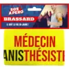 Image de Brassard Apéro  Médecin Anisthésiste  Jaune   Animation Soirée Humoristique