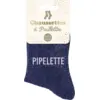 Image de Chaussettes paillettes pipelette bleu   Taille unique 36 42
