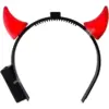 Image de Serre-tête Cornes de Diable LED Rouge