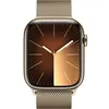 Image de Apple Watch Series 9 GPS + Cellular - 45mm - Boîtier Acier Or - Bracelet Gold Milanese Loop - Reconditionné - Excellent état en occasion ou reconditionné