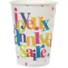 Image de Gobelet Joyeux Anniversaire Multicolore (lot de 10)