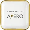 Image de Assiette en carton "Apéro" ø23cm - Lot de 10