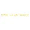Image de Banderole Vive la Retraite Blanc & Or