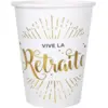 Image de Gobelet Vive la Retraite - Lot de 10