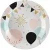 Image de Assiette en papier "Festivité" ø22.5cm - Lot de 10