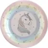 Image de Assiette Licorne Rose (Lot de 10)