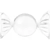 Image de Boîte en forme de bonbon géant Transparent - 8 x 15cm
