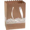 Image de Boîte en dentelle Kraft- Lot de 6
