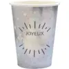Image de Gobelet Joyeux Anniversaire Argent (lot de 10)