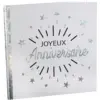 Image de Livre d'Or Joyeux Anniversaire Métallisé Argent
