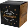 Image de Urne en papier Joyeux Anniversaire Noir/Or