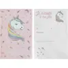 Image de Carte Invitation Licorne Rose (Lot de 6)