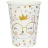 Image de Gobelet en papier blanc "Kitty Party" - Lot de 10