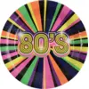 Image de Assiette 80's 23cm - Lot de 10