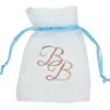 Image de Sachet Organza BB Ruban Bleu (Lot de 6)