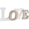 Image de Lettres "Love" Blanc/Bois naturel