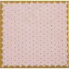 Image de Serviette Rose à Pois et Dorure Or (lot de 20)