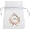 Image de Petit sac blanc " Just Married" - Lot de 6