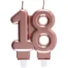 Image de Bougie 18 ans Or rose