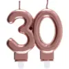 Image de Bougie 30 ans Or rose