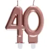 Image de Bougie 40 ans Or rose