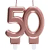 Image de Bougie 50 ans Or rose