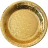 Image de Assiette en carton Etincelante Or - ø22.5cm - Lot de 10