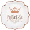 Image de Assiette Princesse Or Rose (lot de 10)