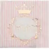 Image de Serviette Princesse Or Rose (lot de 20)