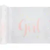Image de Chemin de table Baby Shower Girl Rose 3 mètres