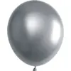 Image de Ballon de Baudruche Biodégradable Métallisé Argent (Lot de 6)