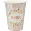 Image de Gobelet en papier mariage "Merci beaucoup" - Lot de 10