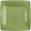 Image de Petite Assiette Carrée Vert Olive 18cm - Lot de 10