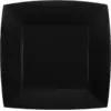 Image de Petite Assiette Carrée Noire 18cm - Lot de 10