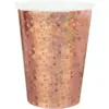 Image de Gobelet en papier étincelant Rose Gold - Lot de 10