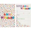 Image de Carte d'invitation Anniversaire Motifs Ballons - Lot de 6