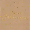Image de Serviette Joyeux Anniversaire Kraft (lot de 20)