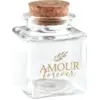 Image de Pot en verre carré "Amour Forever" - 4x4x6cm