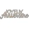 Image de Lettres "Joyeux Anniversaire" - Bois Naturel x10 -6.5x3.5cm