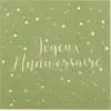 Image de Serviette Joyeux Anniversaire Olive (lot de 20)