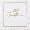 Image de Serviette Baptême - Lot de 20