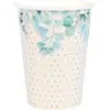 Image de Gobelet Baptême Feuillage - Lot de 10