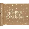 Image de Chemin de table Happy Birthday Kraft - 3 mètres