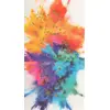 Image de Serviette Holi Fête des couleurs   Lot de 12
